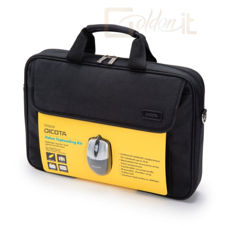 Notebook kiegészitők Dicota Value Toploading Wired Mouse Kit 15,6
