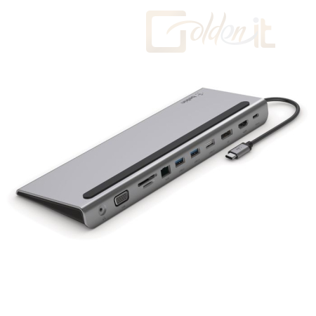 Notebook kiegészitők Belkin Connect USB-C 11-in-1 Multiport Dock Grey - INC004btSGY