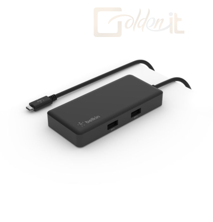 Notebook kiegészitők Belkin Connect USB-C 5-in-1 Multiport Adapter Black - INC008btBK