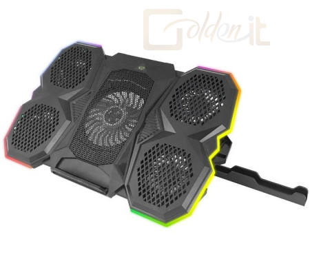 Notebook kiegészitők Esperanza Breva RGB Gamer Notebook hűtőpad Black - EGC107