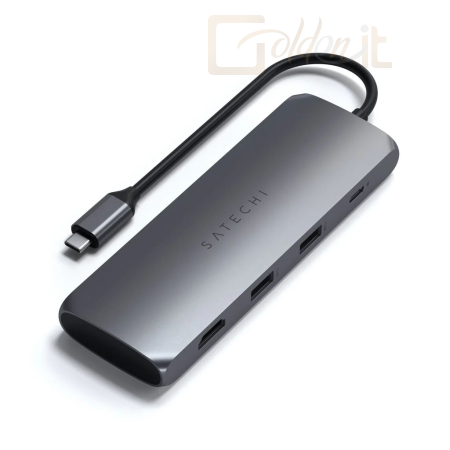 Notebook kiegészitők Satechi USB-C Hybrid Multiport Adapter Space Grey - ST-UCHSEM