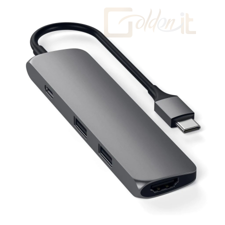 Notebook kiegészitők Satechi Type-C Slim MultiPort Adapter Space Grey - ST-CMAM