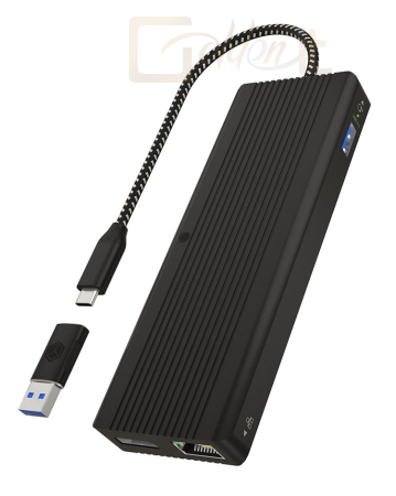 Notebook kiegészitők Raidsonic Icy Box IB-DK4080AC 9-in-1 USB Type-C Dockingstation - IB-DK4080AC