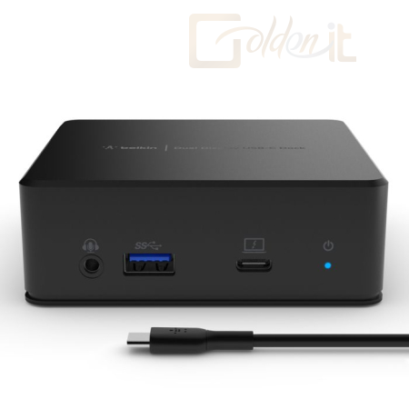 Notebook kiegészitők Belkin Connect USB-C Dual Display Docking Station - INC002VFBK