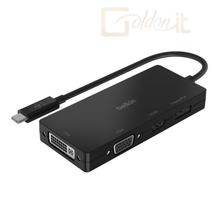 Notebook kiegészitők Belkin USB-C Video Adapter - AVC003BTBK