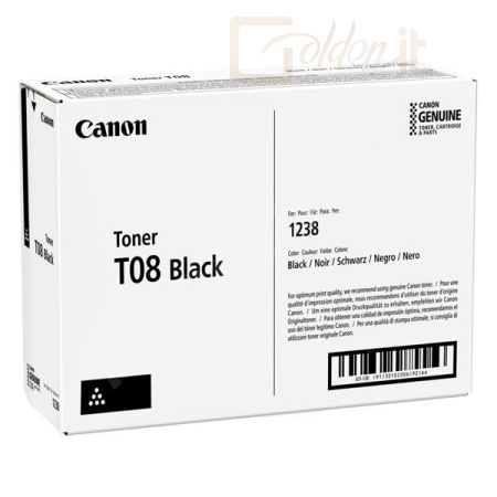 Nyomtató - Tintapatron Canon 1238 (T08) Black toner - CF3010C006AA