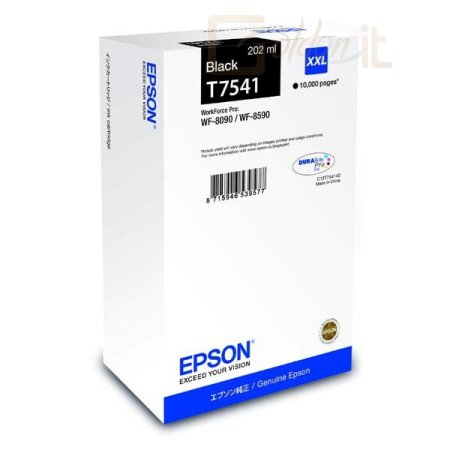 Nyomtató - Tintapatron Epson T7541 Black tintapatron - C13T754140