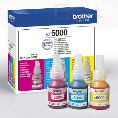 Nyomtató - Tintapatron Brother BT5000CL-CMY Multi Color Pack - BT5000CLVAL