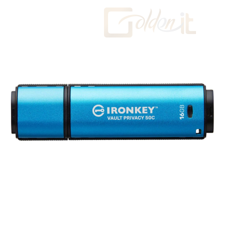 USB Ram Drive Kingston 16GB IronKey Vault Privacy 50C USB3.2 Blue - IKVP50C/16GB