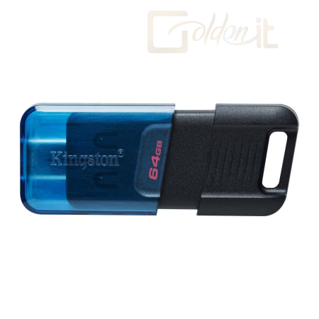 USB Ram Drive Kingston 64GB DataTraveler 80 M USB-C Gen 1 USB3.2 Black/Blue - DT80M/64GB