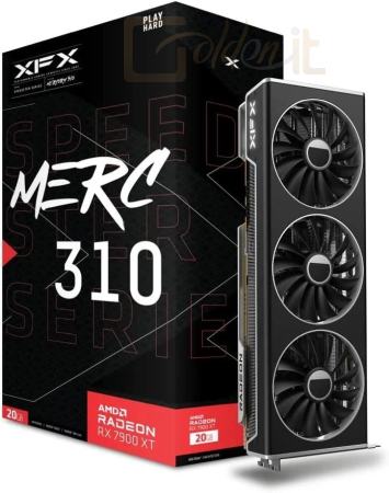 Videókártya XFX RX 7900 XT 20GB DDR6 Speedster Merc 310 Ultra - RX-79TMERCU9