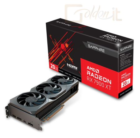 Videókártya Sapphire Radeon RX 7900 XT 20GB DDR6 Gaming - 21323-01-20G