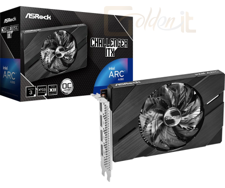 Videókártya ASRock Intel Arc A380 Challenger ITX 6GB OC - 90-GA3KZZ-00UANF