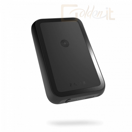 Powerbank vésztöltők Zens Magnetic Dual 4000mAh Powerbank Black with stand - ZEPP03M/00