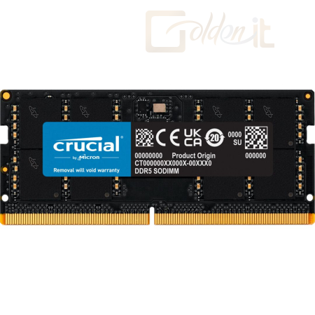 RAM - Notebook Crucial 16GB 5200MHz SODIMM - CT16G52C42S5