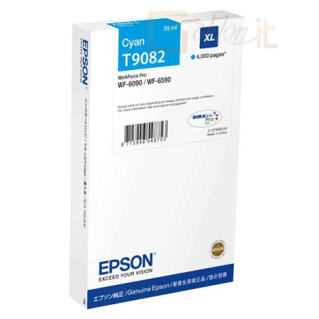 Nyomtató - Tintapatron Epson T9082 Cyan tintapatron - C13T908240