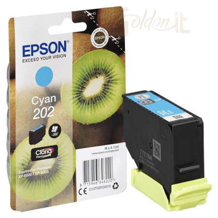 Nyomtató - Tintapatron Epson 202 Cyan tintapatron - C13T02F24010