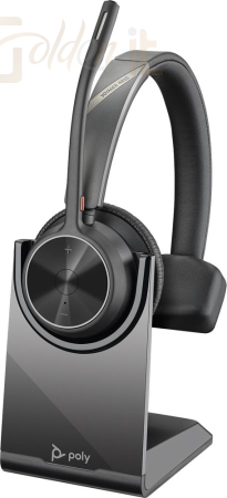 Fejhallgatók, mikrofonok Poly Plantronics Voyager 4320 MS Stereo with Charge Stand Wireless headset Black - 218476-02
