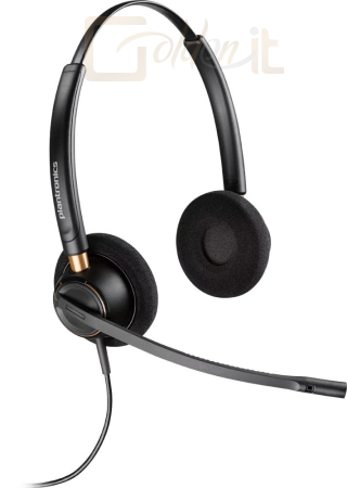 Fejhallgatók, mikrofonok Poly Plantronics EncorePro HW520 Headset Black - 89434-02