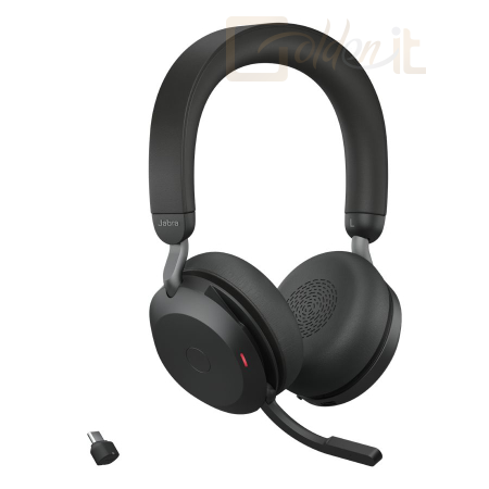Fejhallgatók, mikrofonok Jabra Evolve2 75 UC Stereo Bluetooth Headset Black - 27599-989-899