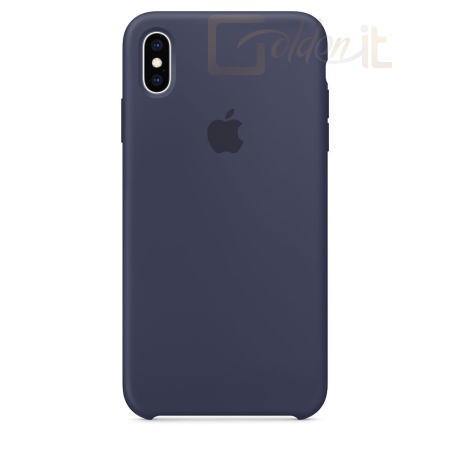 Okostelefon kiegészítő Apple iPhone XS Max Silicone case Midnight Blue - MRWG2