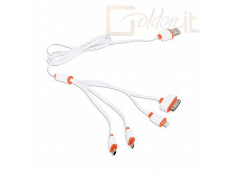 Okostelefon kiegészítő Omega 4-in-1 Universal Charging Cable White - OUCK4WO