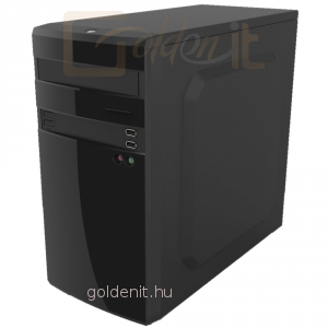 AIO Bohemian II High Gloss Black microATX ház táp nélkül