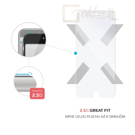 Okostelefon kiegészítő FIXED üvegfólia csak sík felületre Apple iPhone 7/8/SE (2020) telefonokhoz - FIXG-100-033