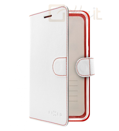 Okostelefon kiegészítő FIXED Wallet oldalranyíló telefontok FIT Apple iPhone XS Max, Fehér - FIXFIT-335-WH