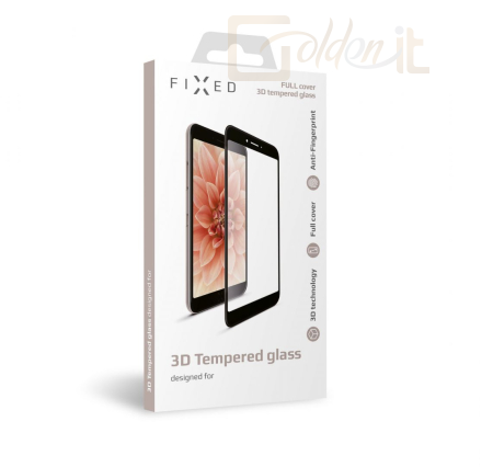 Okostelefon kiegészítő FIXED teljes kijelzős üvegfólia Apple iPhone XS Max/11 Pro Max telefonokhoz, fekete - FIXG3D-335-BK