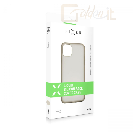 Okostelefon kiegészítő FIXED Hátlap Flow Apple iPhone 12 Smoky - FIXFL-557-SM