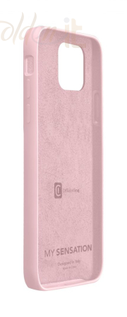 Okostelefon kiegészítő Cellularline Protective silicone cover Sensation for Apple iPhone 12 Pro Max, old pink - SENSATIONIPH12PRMP