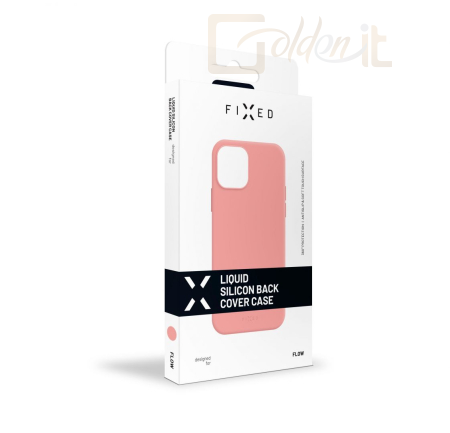 Okostelefon kiegészítő FIXED Hátlap Flow Apple iPhone 12 Pro Max Rózsaszín - FIXFL-560-PI
