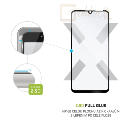 Okostelefon kiegészítő FIXED Üvegfólia Képernyővédő Full-Cover Huawei P30 Lite, full screen, Fekete - FIXGFA-383-BK