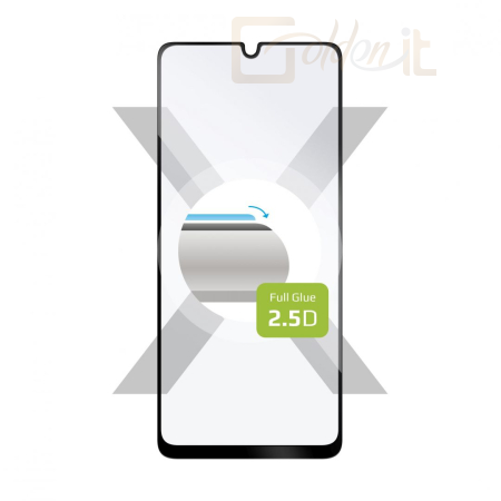 Okostelefon kiegészítő FIXED teljes kijelzős üvegfólia Samsung Galaxy A32 telefonhoz, fekete - FIXGFA-705-BK