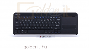 Alcor W500-TP Wireless Touch - Ultravékony billentyűzet HUN