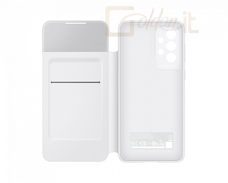 Okostelefon kiegészítő Samsung A33 5G S View Wallet Cover White - EF-EA336PWEGEE