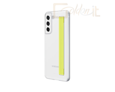 Okostelefon kiegészítő Samsung S21 FE Clear Strap Cover White - EF-XG990CWEGWW