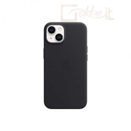Okostelefon kiegészítő Apple iPhone 14 Leather Case with MagSafe Midnight - MPP43
