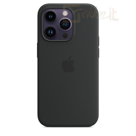 Okostelefon kiegészítő Apple iPhone 14 Pro Silicone Case with MagSafe Midnight - MPTE3