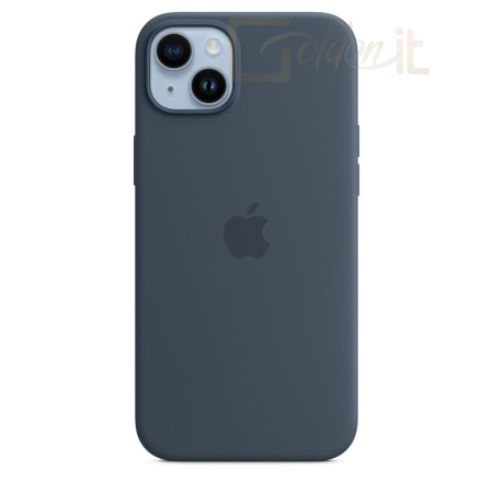 Okostelefon kiegészítő Apple iPhone 14 Plus Silicone Case with MagSafe Storm Blue - MPT53