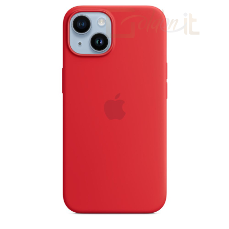 Okostelefon kiegészítő Apple iPhone 14 Silicone Case with MagSafe (PRODUCT)RED - MPRW3