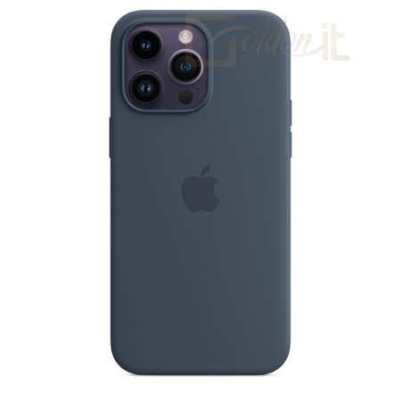 Okostelefon kiegészítő Apple iPhone 14 Plusz Max Silicone Case with MagSafe Storm Blue - MPTQ3