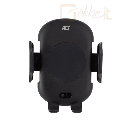 Okostelefon kiegészítő ACT AC9010 Automatic smartphone car mount with wireless charging Black - AC9010