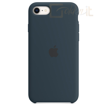 Okostelefon kiegészítő Apple iPhone SE3 Silicone Case Abyss Blue - MN6F3ZM/A