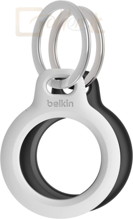 Okostelefon kiegészítő Belkin Secure Holder with Key Ring for AirTag 2-Pack Black/White - MSC002btH35