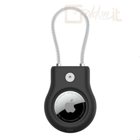 Okostelefon kiegészítő Belkin Secure Holder with Wire Cable for AirTag Black - MSC009btBK