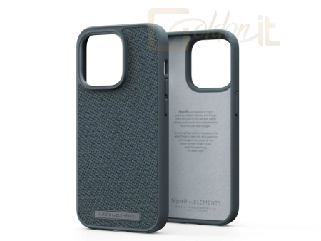Okostelefon kiegészítő Njord Fabric Tonal Case iPhone 14 Pro Dark Grey - NA43TN09