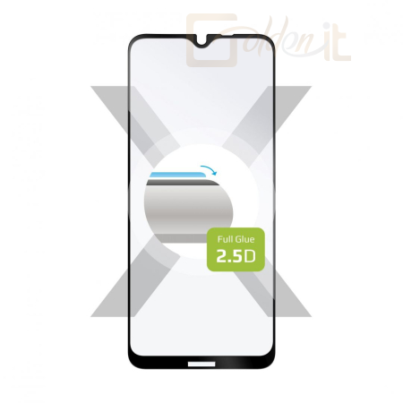 Okostelefon kiegészítő FIXED Full Cover 2,5D Tempered Glass for Nokia G11, black - FIXGFA-1069-BK
