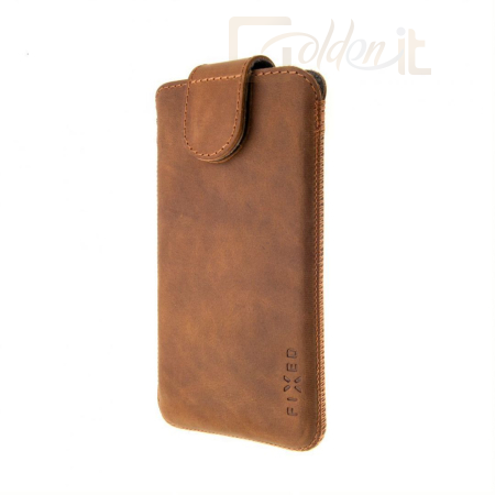 Mobiltelefon Kiegészítő FIXED Bőrtok Posh, 4XL méret + Brown - FIXPOM-BRW-4XL+